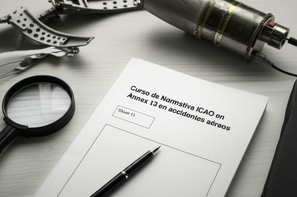 Curso de Normativa ICAO Annex 13 en accidentes aéreos
