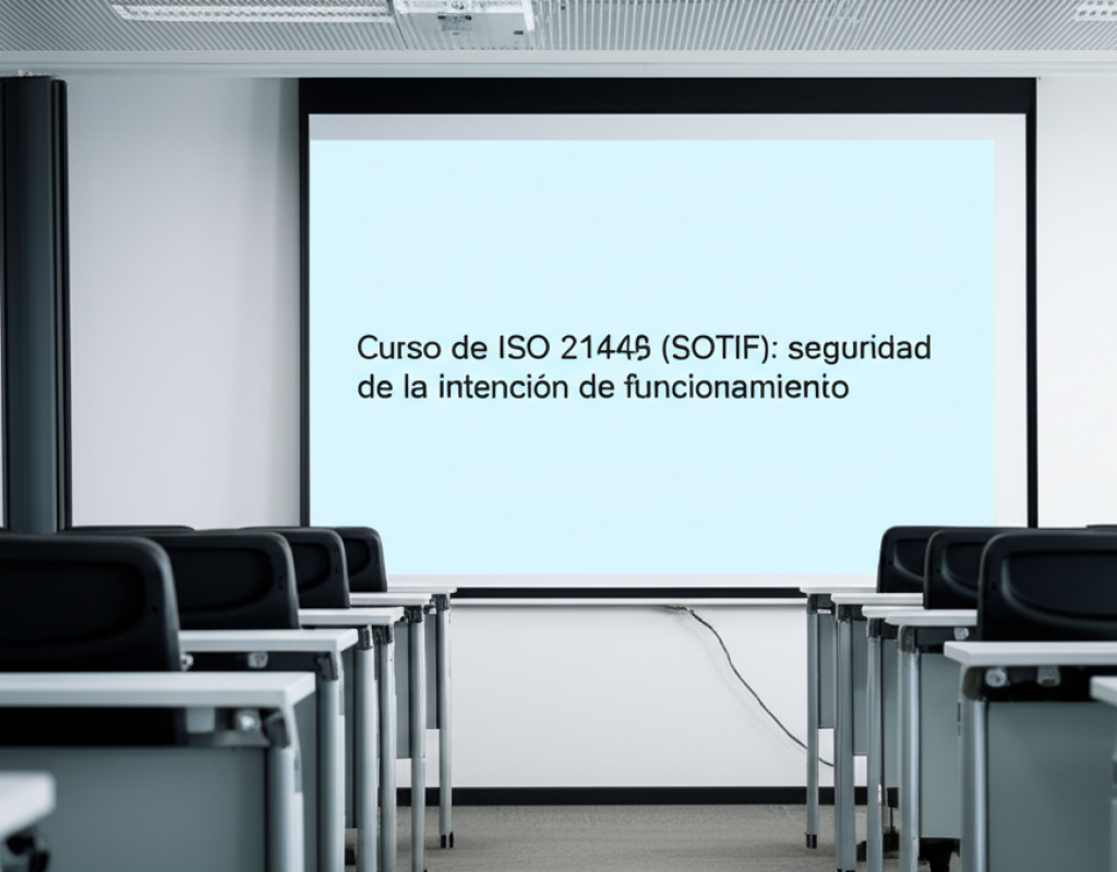 Curso de ISO 21448 (SOTIF): seguridad de la intención de funcionamiento
